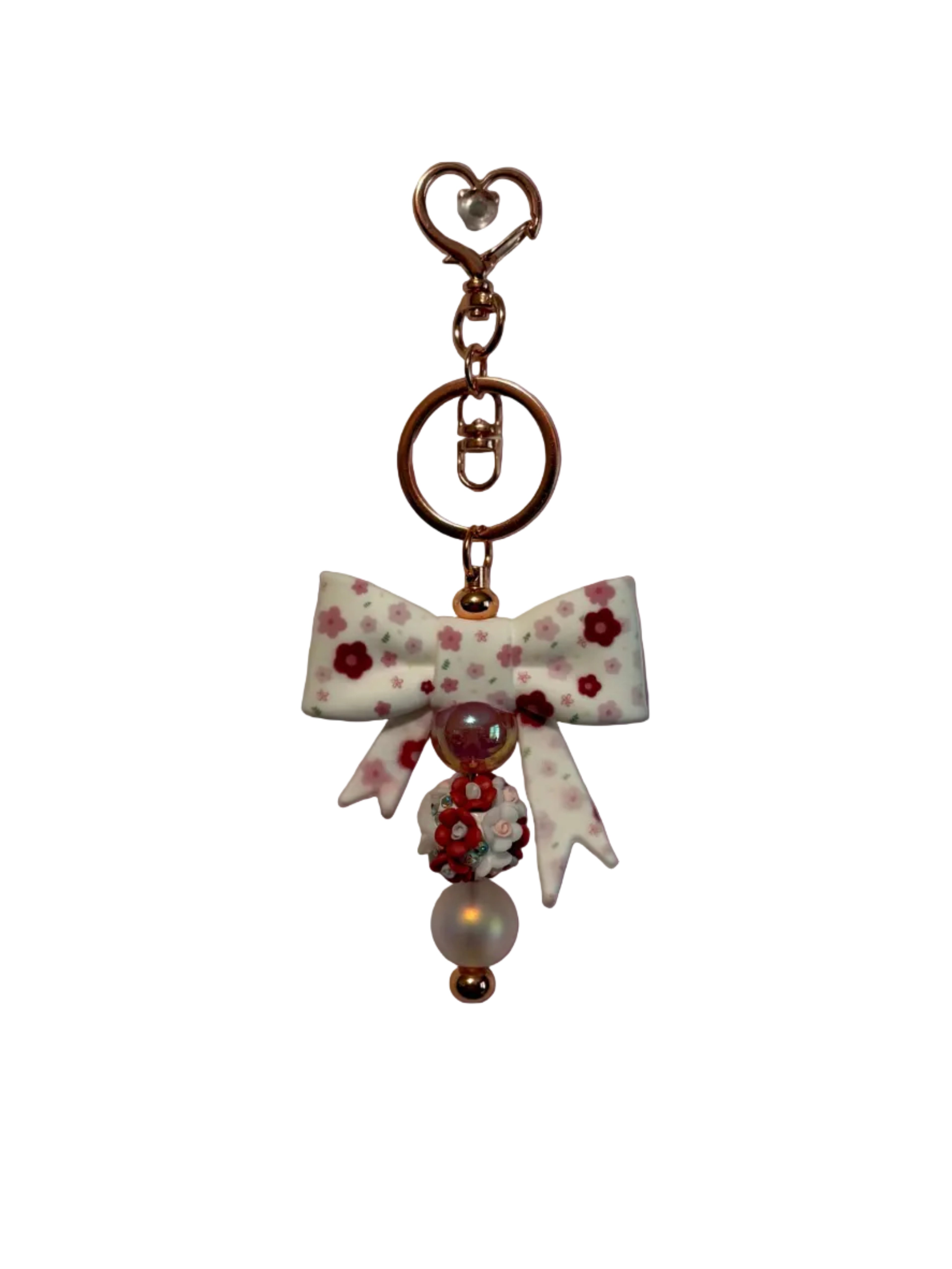 Bow Beaded Keychain