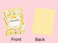 Yellow School Supplies Notebook / Cover