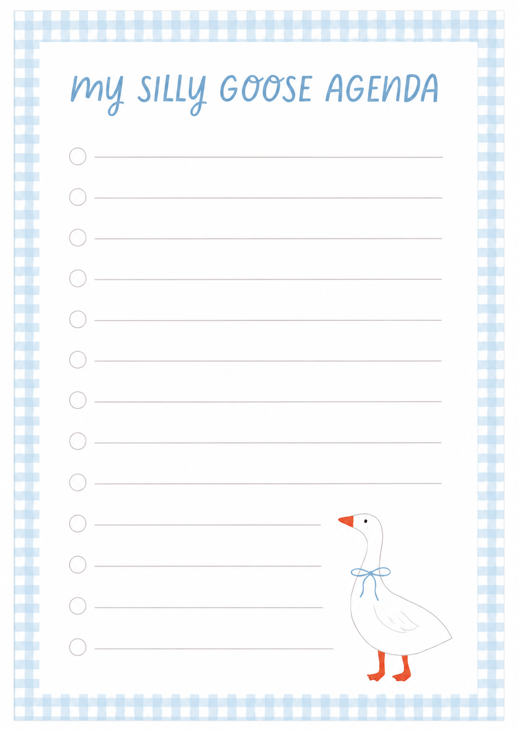 Silly Goose Notepad